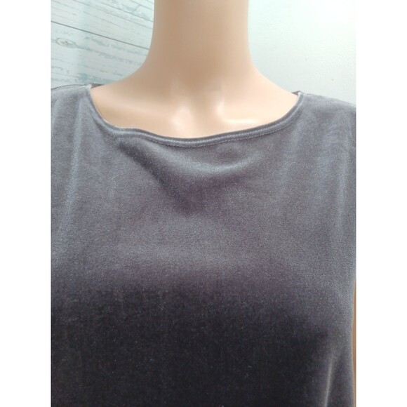 Chico's Travelers Collection Velvet Tank Top Sz 3 (L) Brown Sleeveless - Picture 2 of 9